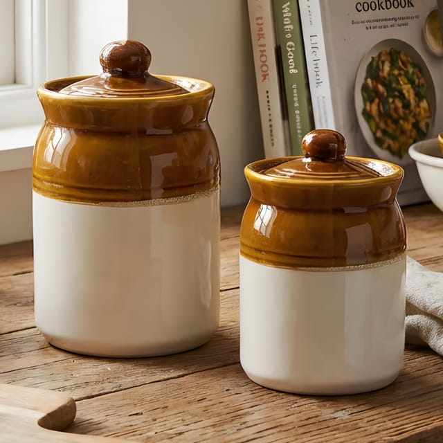 Ceramic Pickle Jars With Lid