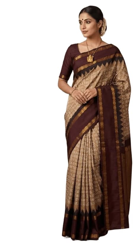 100% Pure Handloom Chettinad Cotton Saree for Women