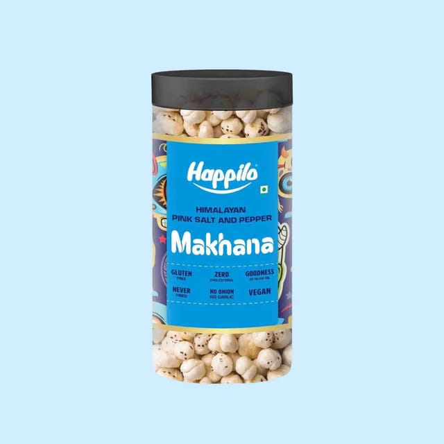 Happilo Makhana Himalayan Pink Salt & Pepper Jar