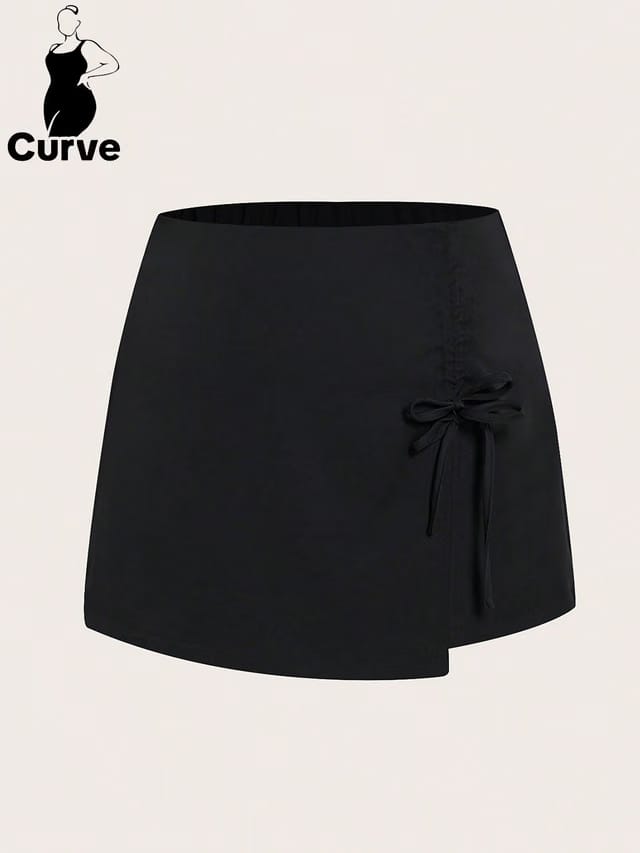 Women's Plus Size Gathered A-Line Skirt
