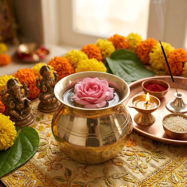 Brass Kalash for Pooja