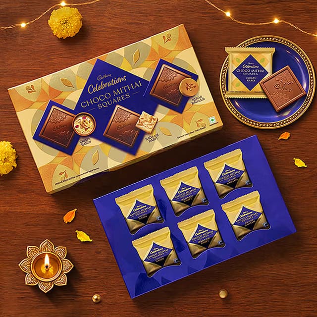 Cadbury Celebrations Chocomithai Squares Assorted Chocolate Gift Box