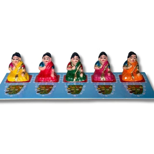 HALDI MEHENDI SHAADI Vihini Pangat Doll Set, Rukhwat Items for Marriage Marathi