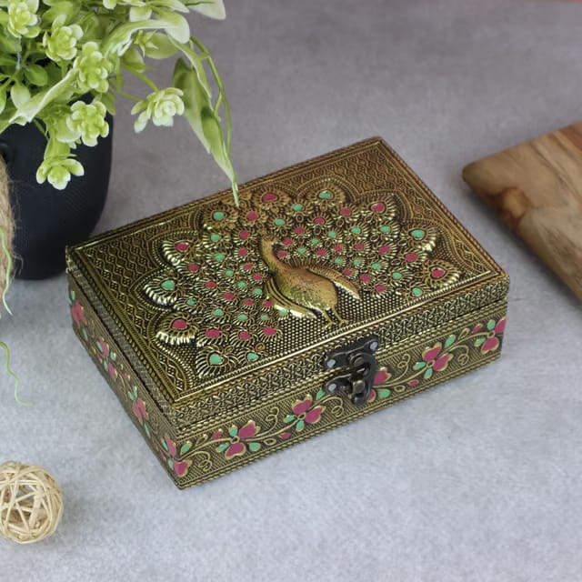 NAVRANG Handmade Wooden Jewellery Box