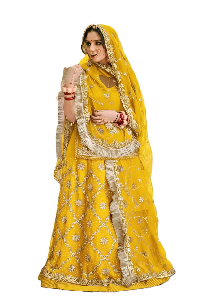 Women's Rajasthani Rajputi Poshak Set