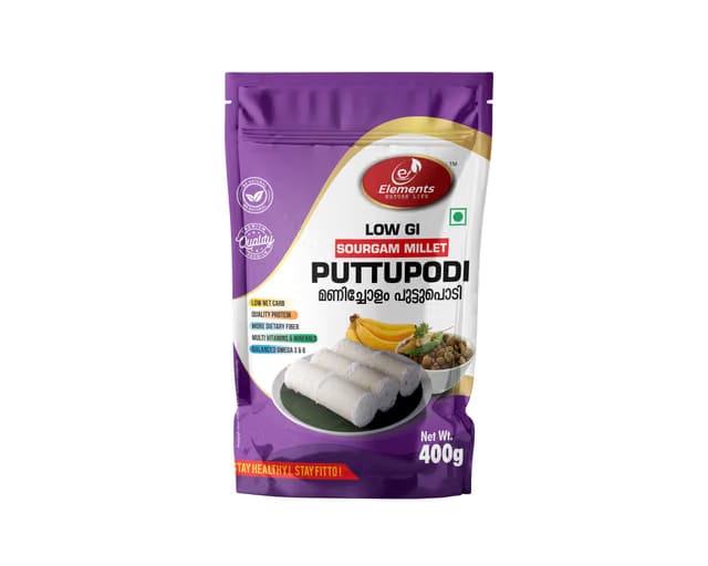 Elements NATURE LIFE Low GI Sourgam Millet Puttupodi