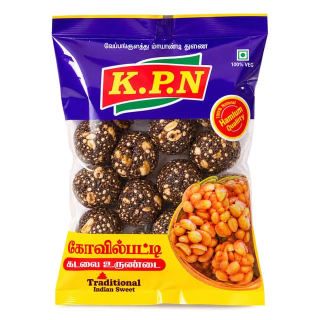KPN Kovilpatti Ellu Urundai (Black Sesame Chikki Candy Balls)