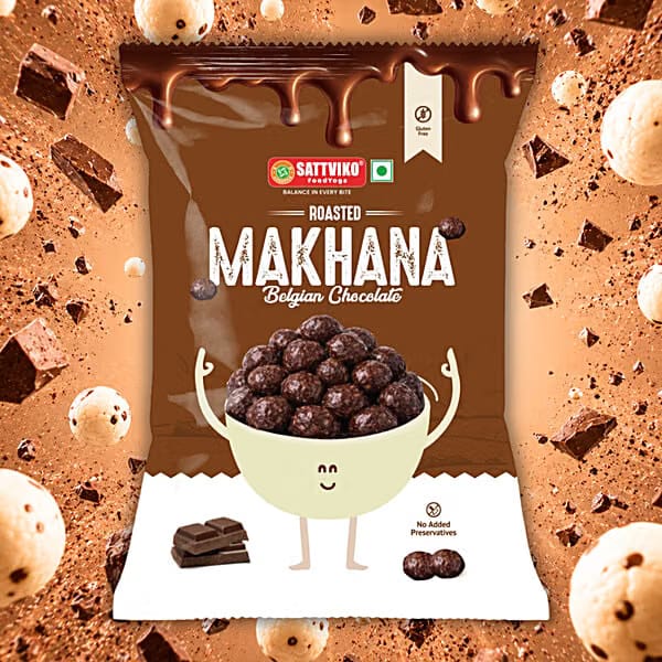 Sattviko Belgian Chocolate Makhana