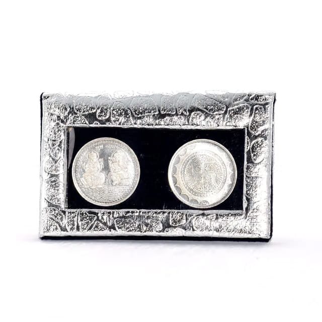 German Silver/Silver Plated Coins with Velvet Box for Wedding gift/Diwali/Diwali gifts/Diwali Gifts