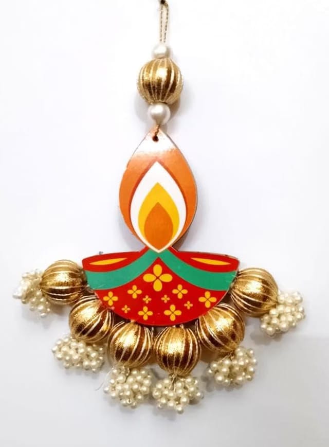 Handcrafted Diya Hanging, Wall Decor, Illuminate Your Diwali With Ethereal Elegance. Perfect for Side Doors, Walls