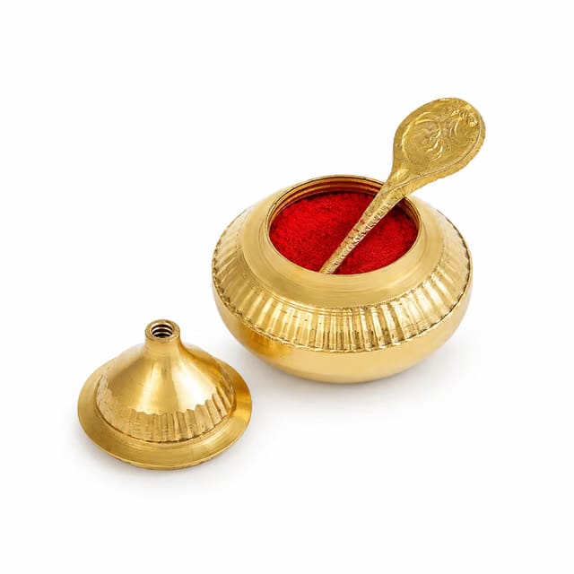 Pure Brass Sindoor Box Dani with Stick