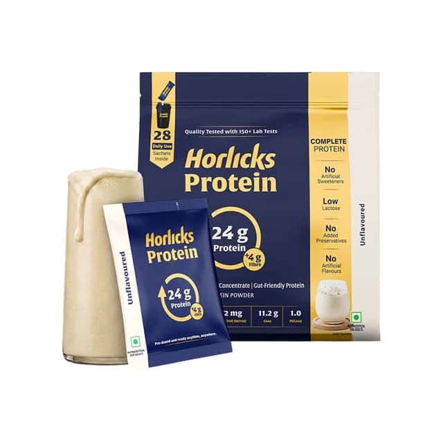 Horlicks Yeast Protein Powder Sachets (Unflavoured)