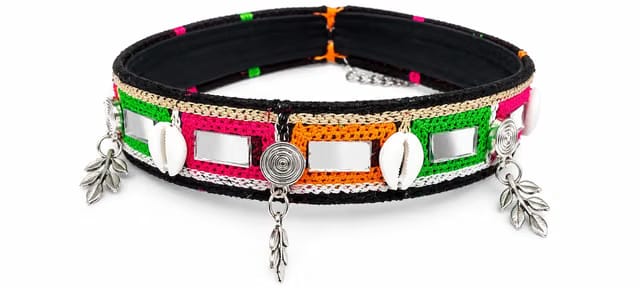 M.F.H Handcrafted Multicolor Garba Hair Band for Women & Girls
