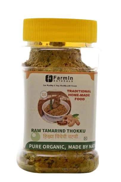 FARMIN NATURALS KUMTA's Raw Tamarind Thokku/कच्ची चिंच ठोककू Tamarind Flavour Experience, Gluten Free Vegan