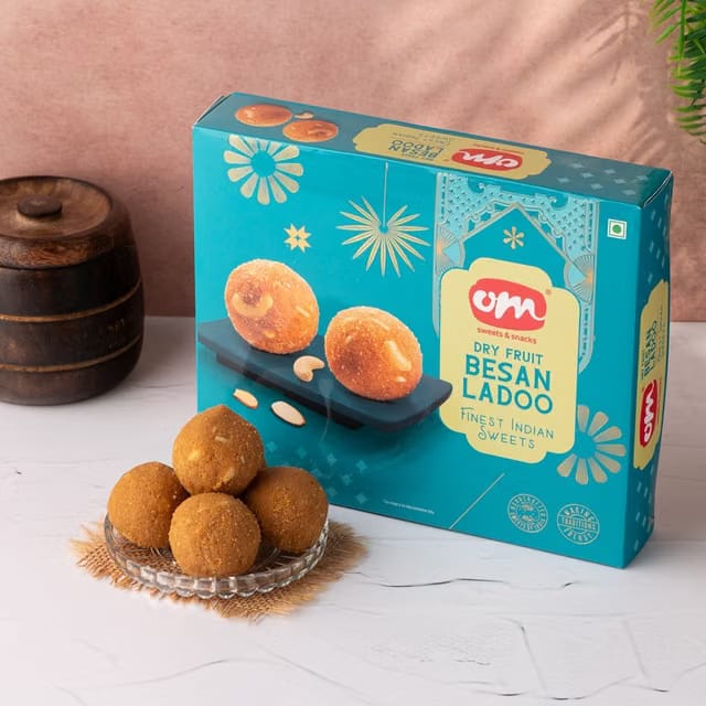 Dry Fruit Besan Laddu by Om Sweets
