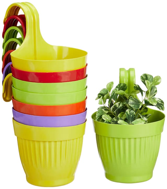 Amazon Brand Solimo 100% Virgin Plastic Hanging Planter