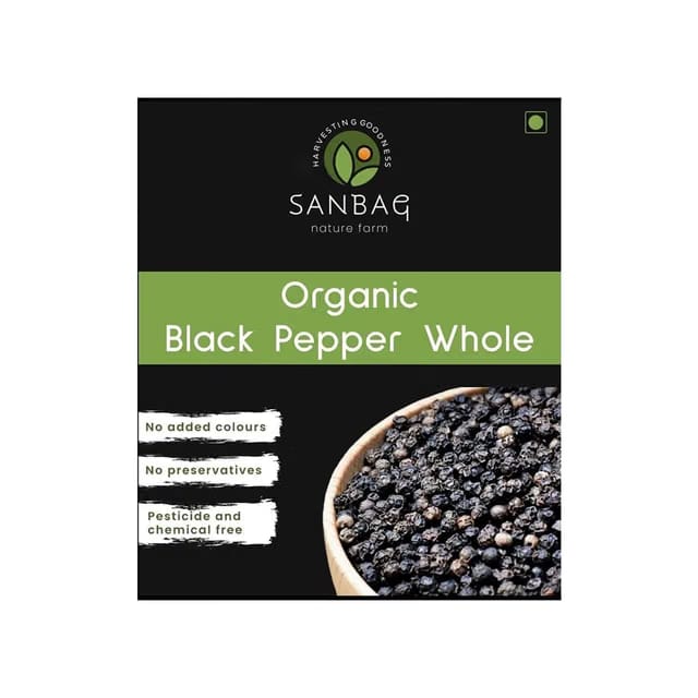Sanbag Nature Farm Black Pepper Whole (kali mirch)