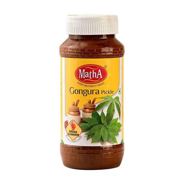 MathA Gongura Pickle - Natural Ingredients - Premium Quality Achar Gongura Pickle