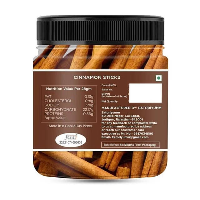 Eatoriyumm SriLankan Ceylon Cinnamon ( Dalchini Sticks ) Sticks