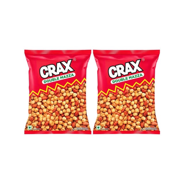 Crax Double Mazza Roasted Chana Peanuts Namkeen Snacks