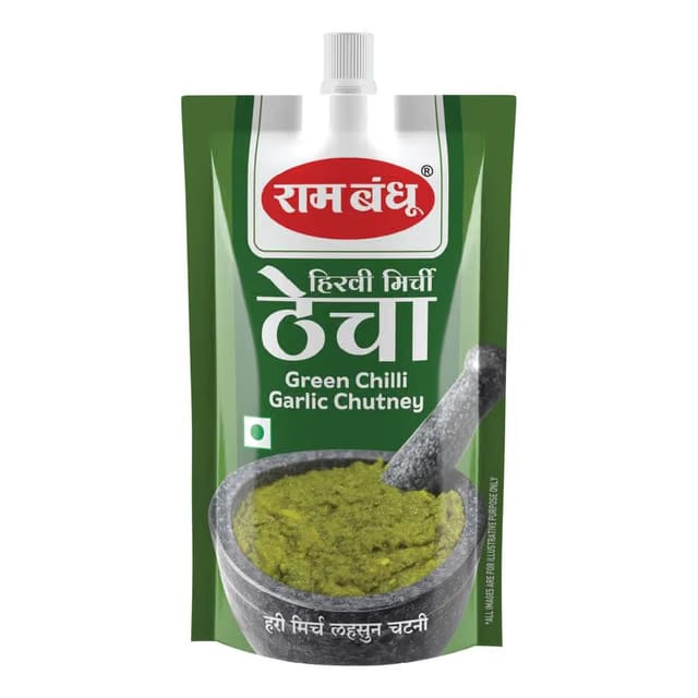 Ram Bandhu Green Chilli Chutney 100gm X 4