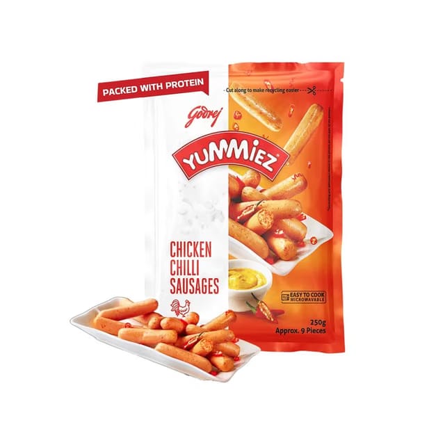 Godrej Yummiez Chilli Chicken Sausage (Frozen)