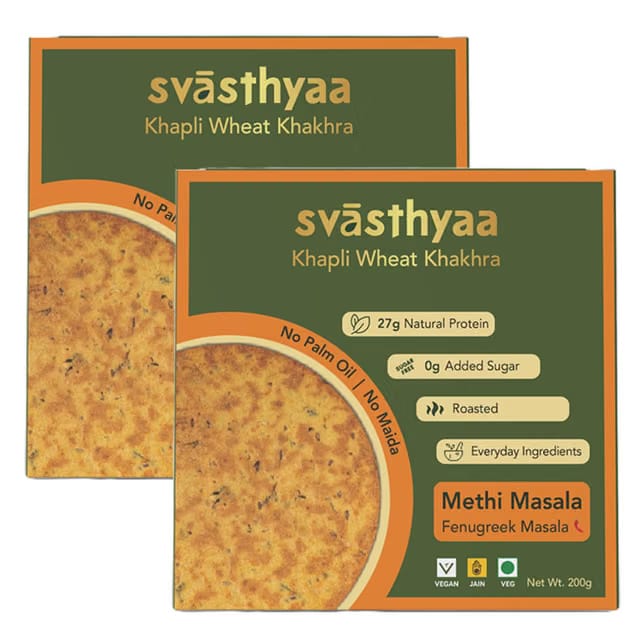Svasthyaa Khapli Wheat Khakhra Methi Masala
