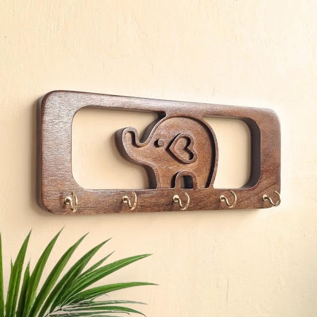 Stylish Wooden Key Holder for Wall