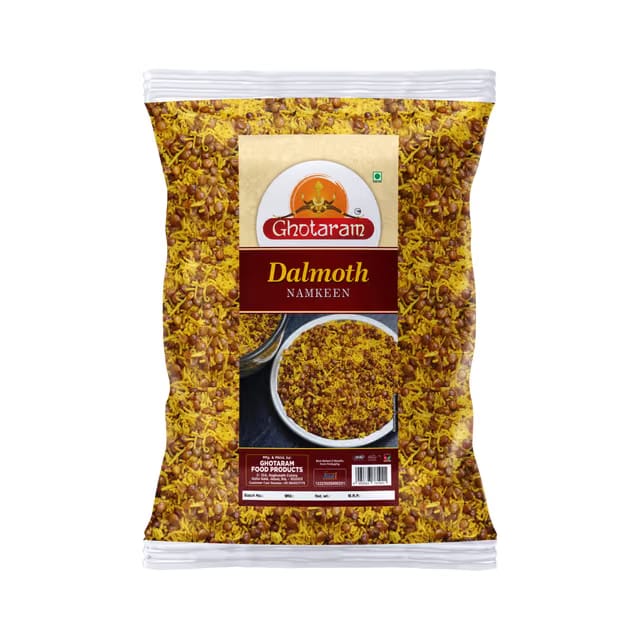 GHOTARAM Gfp Agra Dalmoth Namkeen|Dalmoth Nutritious,Delicious&Crunchy Shahi Fatehabad Agra Moth Dal Namkeen|Indian