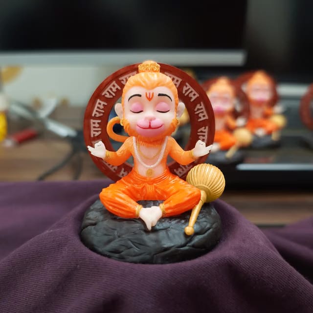 Bal Hanuman Ji Idol Mini Murtees Bajrangbali Murti – Best for Home Decor & Car Dashboard Premium (2 inch)