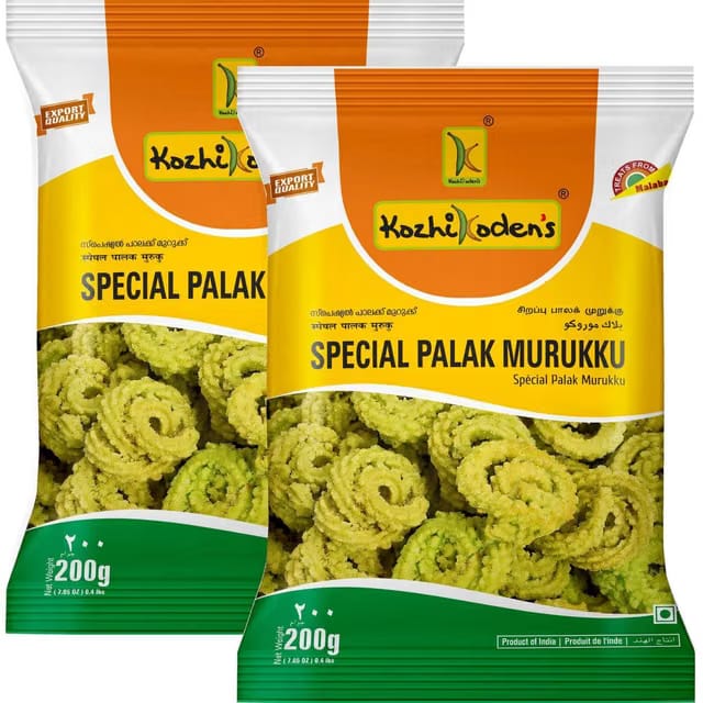 kozhikoden's Palak Murukku Crispy Spinach Chakli Murukku Perfect Tea Time Snack Muruku