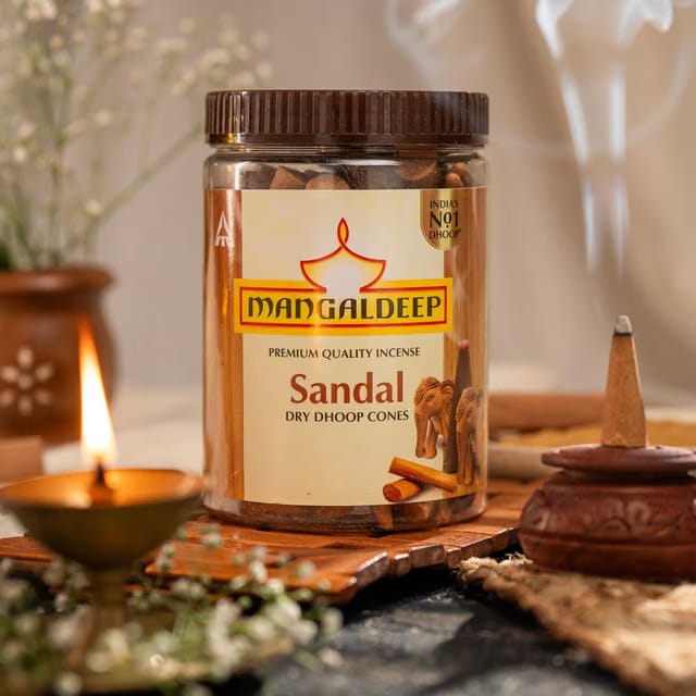 Sandal Bambooless Dhoop Cones Jar