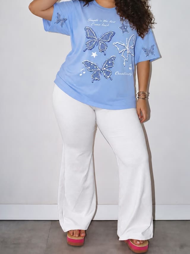 Women's Plus Size Pullover T-Shirt