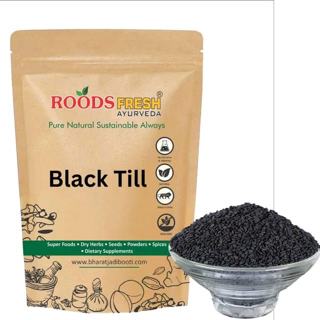 Roods Fresh Black Till (Black Sesame) 250g Natural, Unhulled & Calcium-Rich