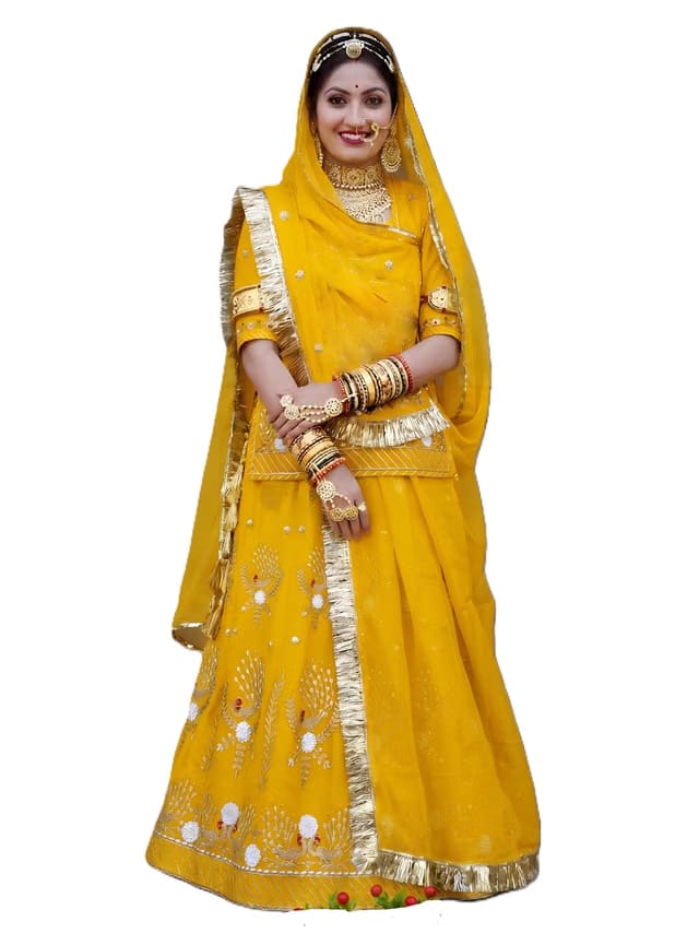 Women's Rajasthani Rajputi Poshak Set