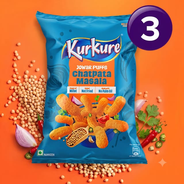 Kurkure Chatpata Masala Jowar Puffs Combo
