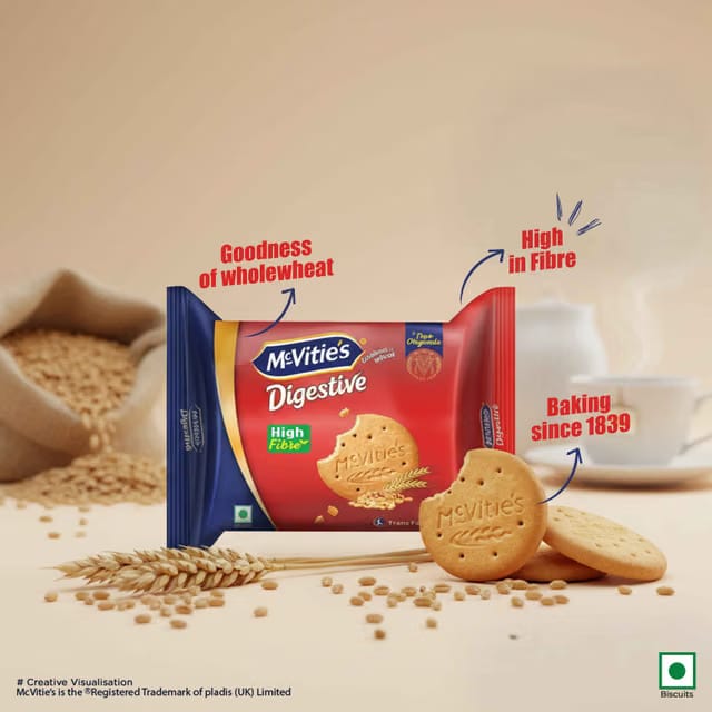 Mcvitie's Digestive High Fibre Biscuits With Goodness Of Wholewheat,Super Saver Family Pack