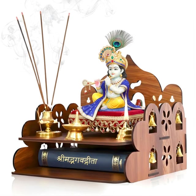 Small Pooja Mandir for Home Wall Mount & Tabletop