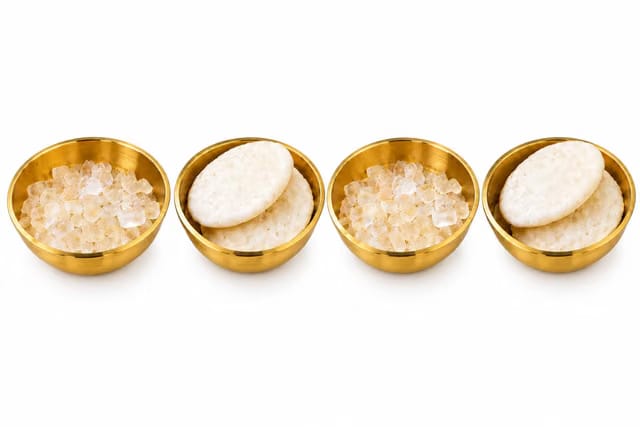 Traditional Brass Katori Bowls Set of 4 (Small) for Pooja, Prasad, Haldi Kumkum, Sindoor & Daily Use