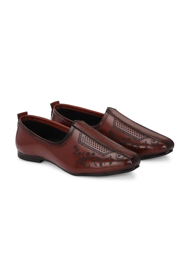 Men Lightweight Textured Mojaris