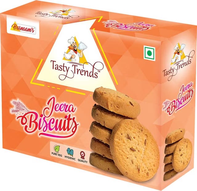 tasty trends Jeera Biscuits 200 gms x 2 packs Cookies