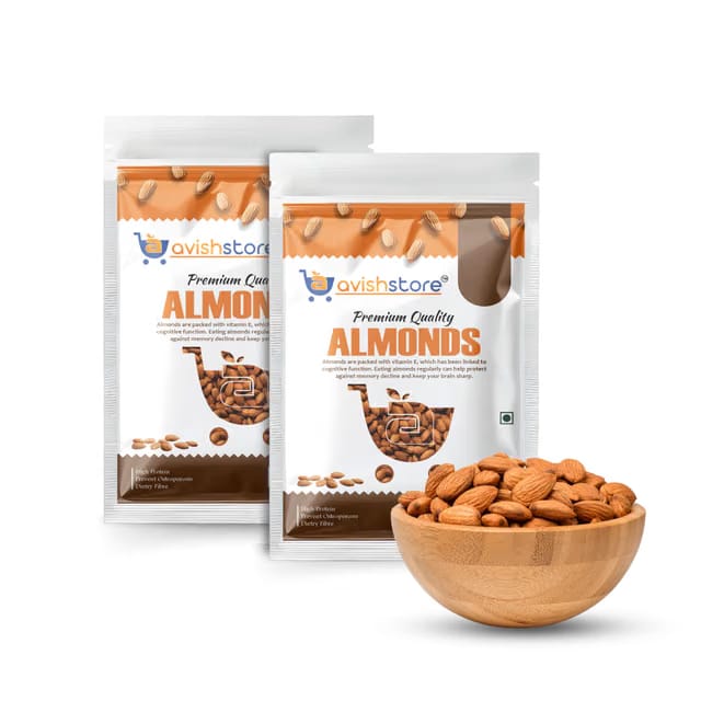 Avishstore Quality Almonds, 200g (2 * 100g Each)