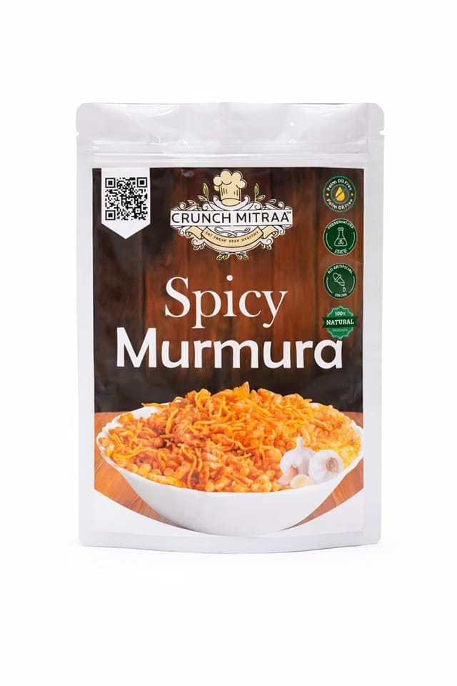 Crunchmitraa Spicy Murmura Tea Time Namkeen Crunchy Puffed Rice Mix Great for Weekend Binge
