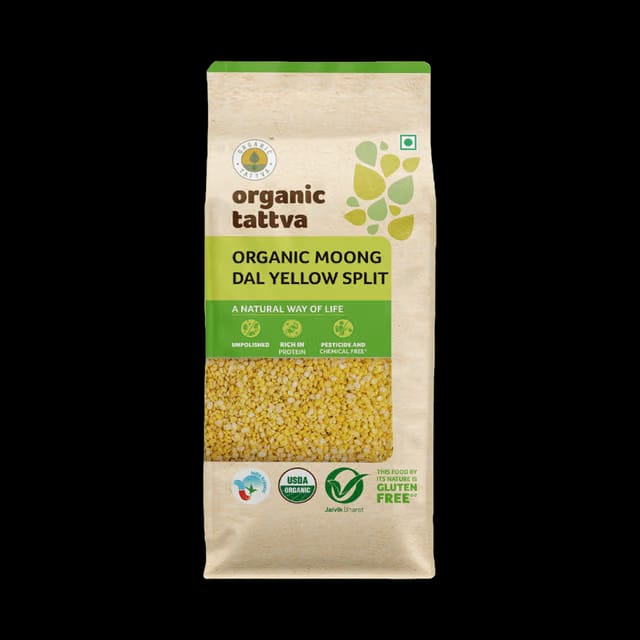 organic tattva Yellow Moong Dal - Split