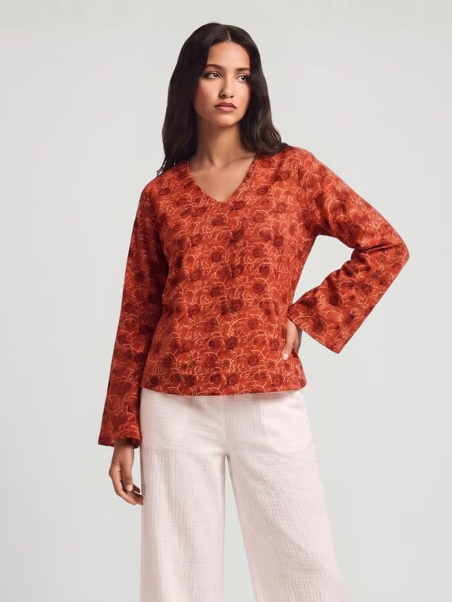 Yukta Bell Sleeved Top
