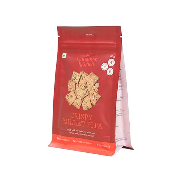 The Cinnamon Kitchen Crispy Millet Pita Baked Crackers
