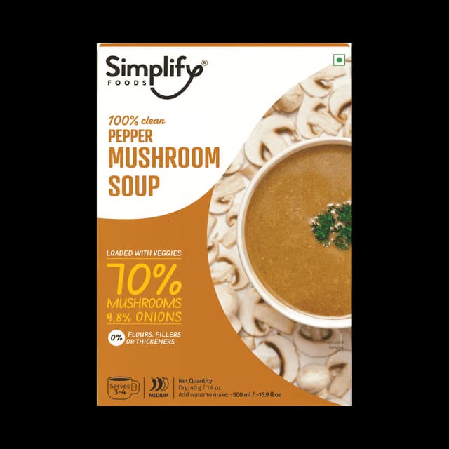 Simplify Foods Pepper Mushroom Soup