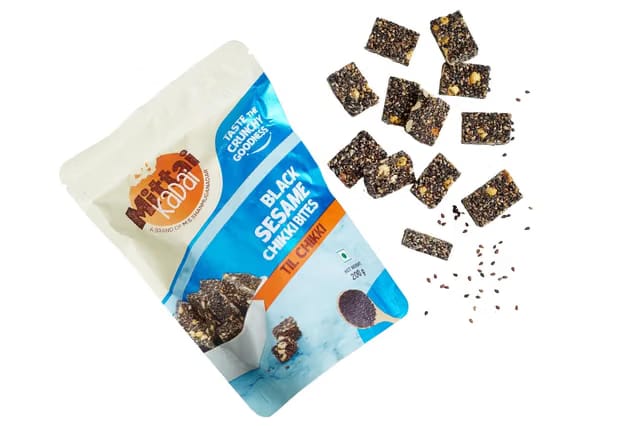 Black Sesame Chikki Bites 200g – Traditional Til Gud Jaggery Energy Snack