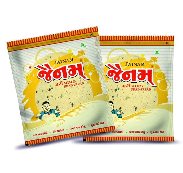 Jainam Udad/Urad Mari Papad, 250g