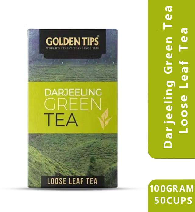 Golden Tips Darjeeling Loose Leaves Fresh Green Tea Box